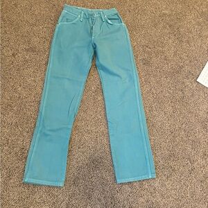 Wrangler Sea Green Denim Pants